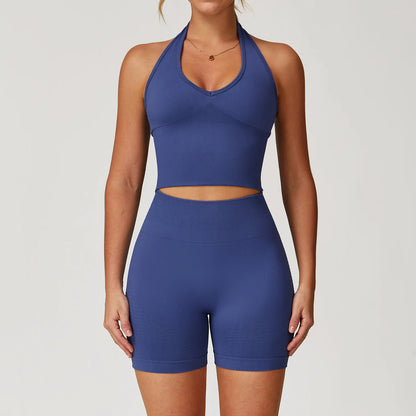 Seamless Yoga Set 2/3/4 Pieces - Women's Gym Clothes with Long Sleeve Top