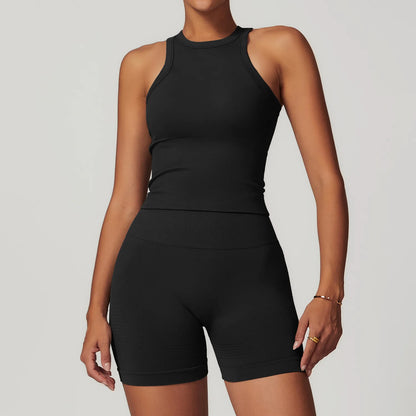 Seamless Yoga Set 2/3/4 Pieces - Women's Gym Clothes with Long Sleeve Top